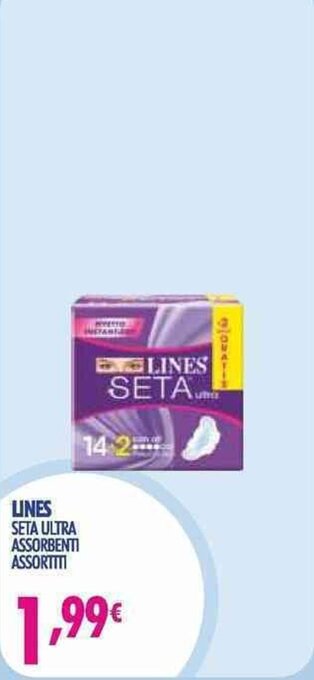 Acqua & Sapone Lines Seta Ultra assorbenti assortiti offerta