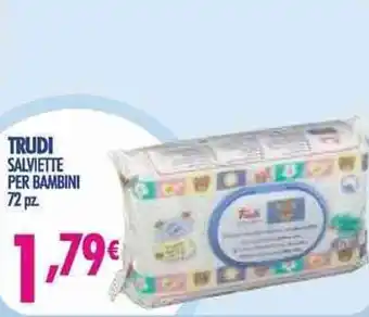 Acqua & Sapone Trudi Salviette per bambini 72 pz. offerta