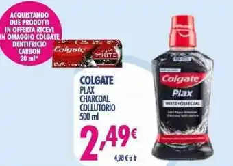 Acqua & Sapone Colgate Plax Charcoal Collutorio 500 ml offerta