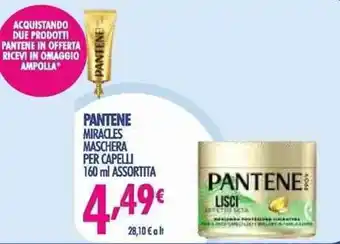 Acqua & Sapone Pantene Miracles maschera per capelli 160 ml assotita offerta