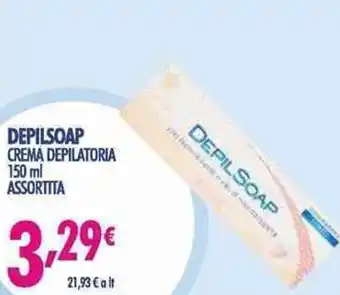 Acqua & Sapone Depilsoap crema depilatoria 150 ml assortita offerta
