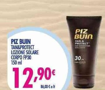 Acqua & Sapone Piz Buin Tan&Protect lozione solare corpo FP30 150 ml offerta