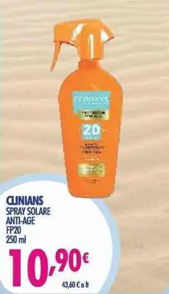 Acqua & Sapone Clinians Spray Solare anti-age FP20 250 ml offerta