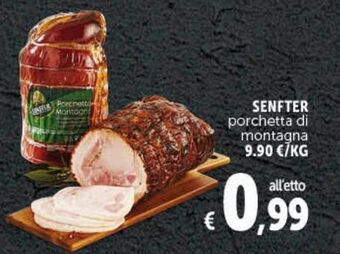 Deco Supermercati Senfter porchetta di montagna offerta