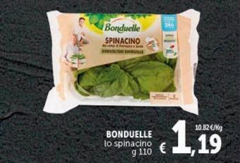 Deco Supermercati Bonduelle lo spinacino g 110 offerta