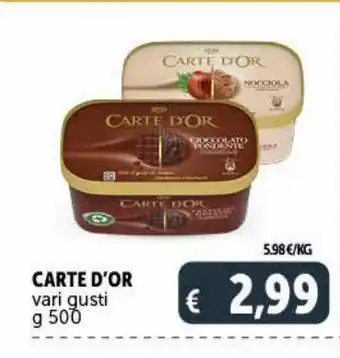 Deco Supermercati Carte d'or vari gusti g500 offerta