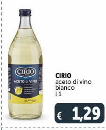 Deco Supermercati Cirio aceto di vino bianco l 1 offerta