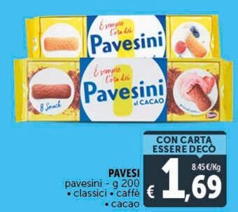 Deco Supermercati Pavesi pavesini - g 200 . classici . caffè . cacao offerta