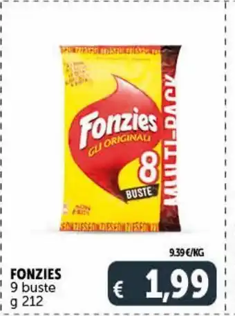 Deco Supermercati Fonzies 9 buste g 212 offerta