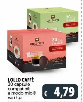 Deco Supermercati Lollo caffe 30 capsule compatibili a modo mio® vari tipi offerta