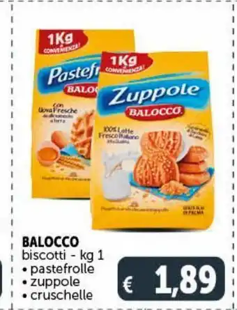 Deco Supermercati Balocco biscotti — kg 1 -pastefrolle - zuppole -cruschelle offerta