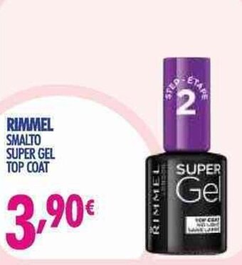 Acqua & Sapone Rimmel Smalto super gel top coat offerta