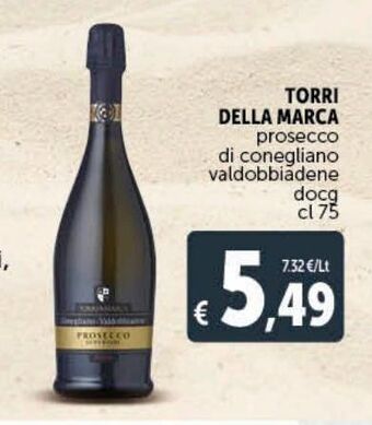 Deco Supermercati Torri della marca prosecco di conegliano valdobbiadene docg cl 75 offerta
