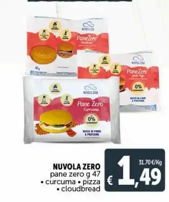 Deco Supermercati Nuvola zero pane zero g 47 -curcuma - pizza - cloudbread offerta