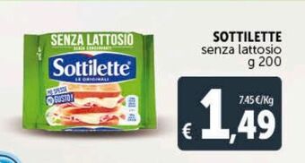 Deco Supermercati Sottilette senza lattosio g 200 offerta