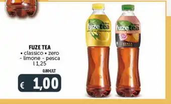 Deco Supermercati Fuze tea - classico - zero — limone — pesca i 1,25 offerta