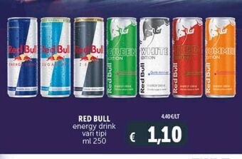 Deco Supermercati Red bull energy drink vari tipi ml 250 offerta