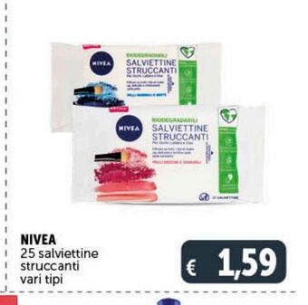 Deco Supermercati Nivea 25 salviettine struccanti vari tipi offerta