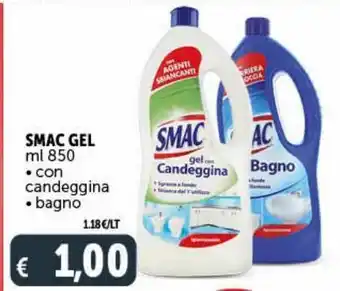 Deco Supermercati Smac gel ml 850 -con candeggina -bagno offerta