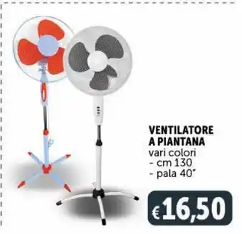 Deco Supermercati Ventilatore a piantana vari colori - cm 130 - pala 40' offerta