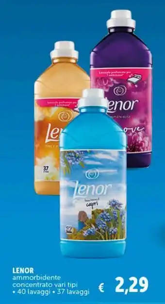 Deco Supermercati Lenor ammorbidente concentrato vari tipi - 40 lavaggi - 37 lavaggi offerta