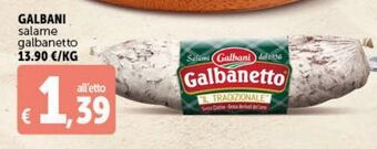 Deco Supermercati Galbani salame galbanetto offerta