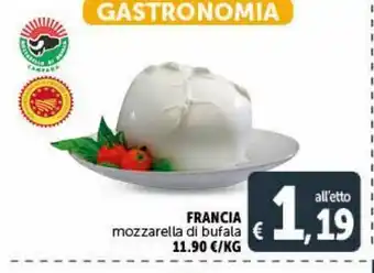 Deco Supermercati Francia mozzarella di bufala offerta