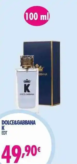 Acqua & Sapone Dolce&Gabbana K EDT 100 ml offerta