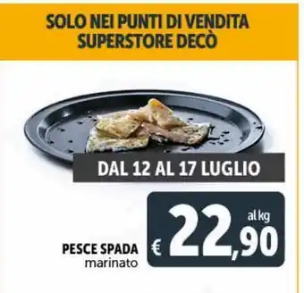 Pesce spada marinato