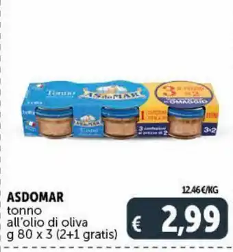 Tonno all'olio d'oliva asdomar