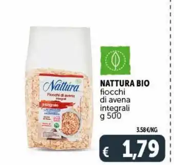 Natura bio fiocchi di avena integrali