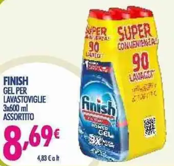Acqua & Sapone Finish Gel per lavastoviglie 3x600 ml assortito offerta