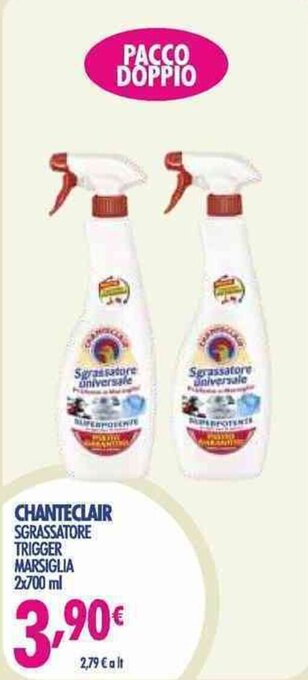 Chanteclair Sgrassatore trigger marsiglia 2x700 ml
