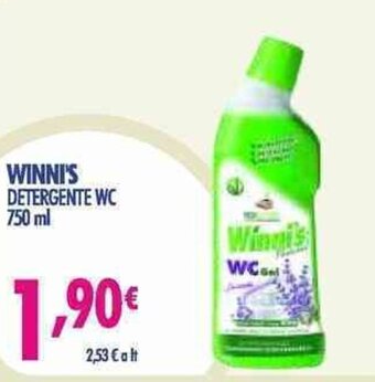 Acqua & Sapone Winni's Detergente wc 750 ml offerta