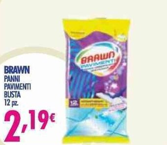 Acqua & Sapone Brawn Panni pavimenti busta 12 pz. offerta