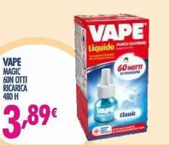 Acqua & Sapone Vape Magic 60 notti ricarica 480 H offerta
