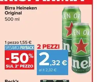 Carrefour Market Birra heineken original offerta