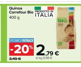 Carrefour Market Quinoa carrefour bio offerta