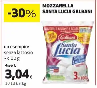 Coop Mozzarella santa lucia galbani offerta