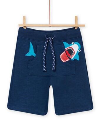 Bermuda blu melange bambino