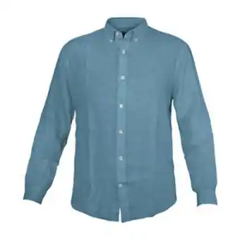 Camicia uomo navigare lino button down taglie s / 7xl art.91108bd