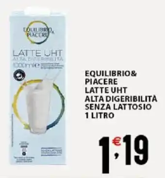 Sisa Equilibrio & Piacere latte Uht alta digerbilità senza lattosio 1 litro offerta