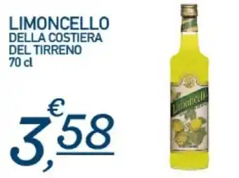 Limoncello della costiera del tirreno 70 cl