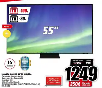 MediaWorld Samsung Smart TV Neo QLED 55" 4K 55QN90A offerta