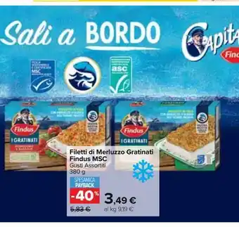 Carrefour Market Filetti di merluzzo gratinati findus msc offerta