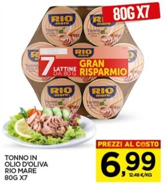 Interspar Rio Mare Tonno in olio d'oliva 80 g x7 offerta