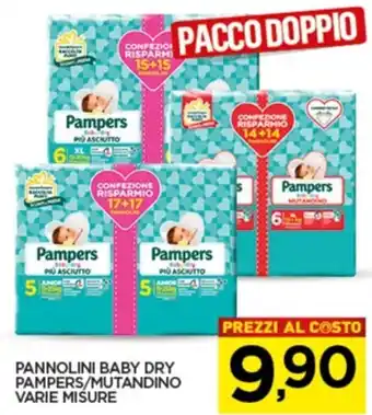 Interspar Pampers Baby Dry Pannolino/mutandino varie misure offerta