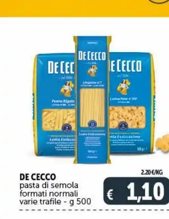 Deco Superstore Pasta di semola de cecco offerta