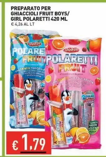 Ingrande Preparato per ghiaccioli fruit boys/girl polaretti offerta