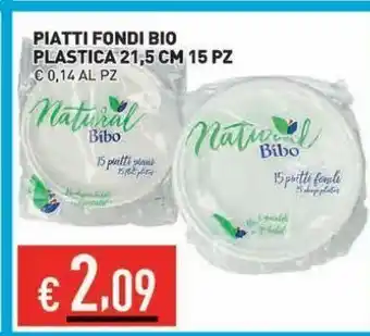 Ingrande Piatti fondi bio plastica offerta